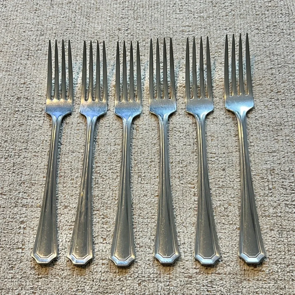 Mixed Lot Stainless Steel Vtg Flatware 40 Pieces Mismatched Forks Knives Spoons